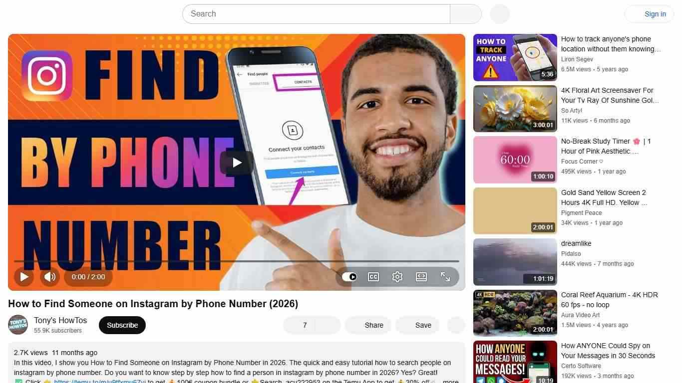 How to Find Someone on Instagram by Phone Number (2026) - YouTube