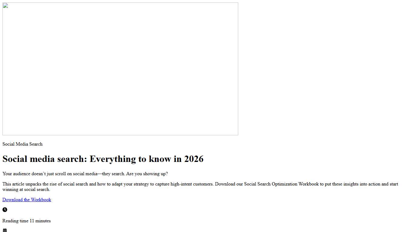 Social Media Search: Everything to Know in 2026 | Sprout Social